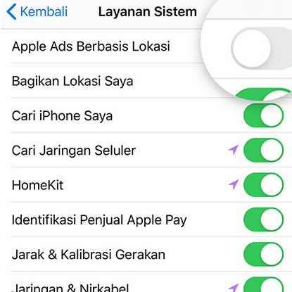 Menghilangkan Iklan di iOS Menurut Lokasi