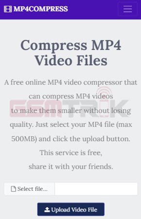 Kurangi ukuran video dengan MP4Compress
