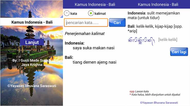Kamus Indonesia Bali