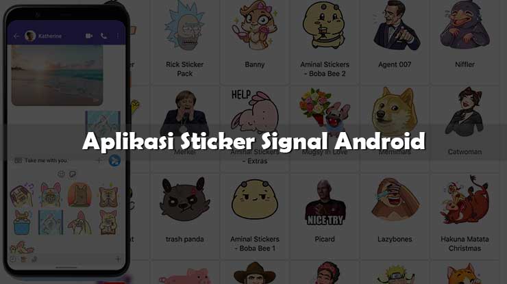 Aplikasi Sticker Signal Android