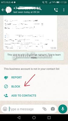 Cara Blokir Nomor Melalui WhatsApp