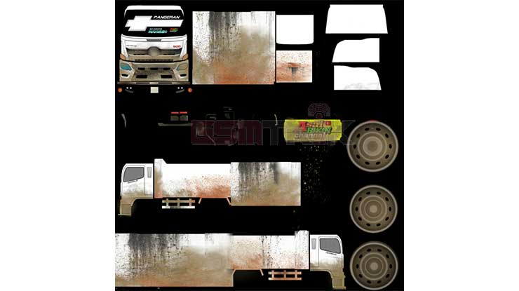Livery Truck Hino Dump 500 NG Kotor