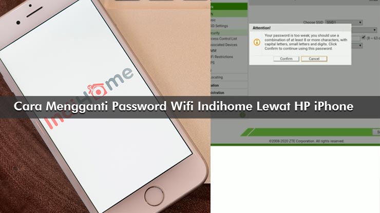 Cara Mengganti Password Wifi Indihome Lewat HP iPhone