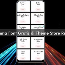 Nama Font Gratis di Theme Store Realme